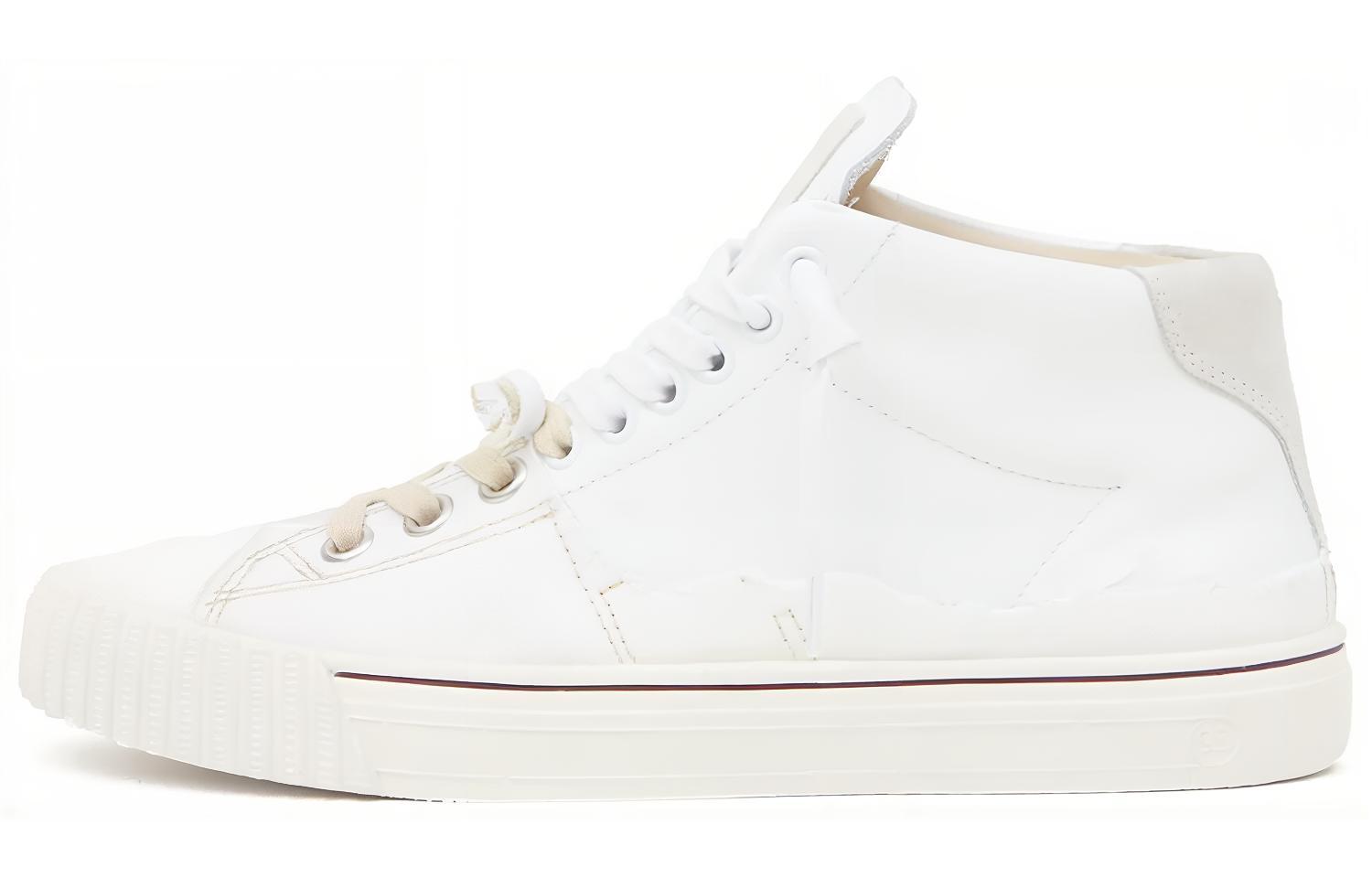 Женские кеды Maison Margiela Evolution (бело-серые)