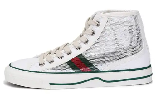 Gucci Wmns Tennis 1977 High 'White Green Red' Women's