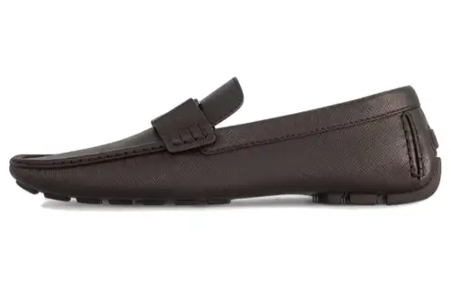 LOUIS VUITTON Monte Carlo Leather Casual Shoes Men's Mocha