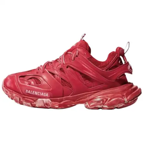 Balenciaga Track Low top Casual Shoes Men's Red
