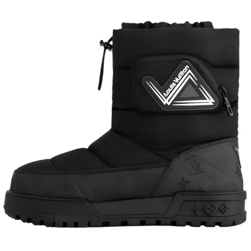 LOUIS VUITTON ALPINE Crew Snow Boots Men's Black