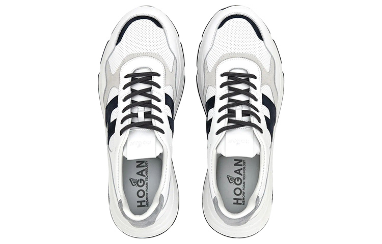 HOGAN Hyperlight Leather Low top Sports Casual Shoes White Gray