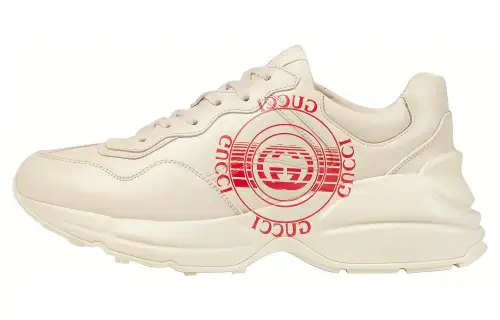 Gucci Wmns Rhyton 'GUCCI Disk Print - Ivory' Women's