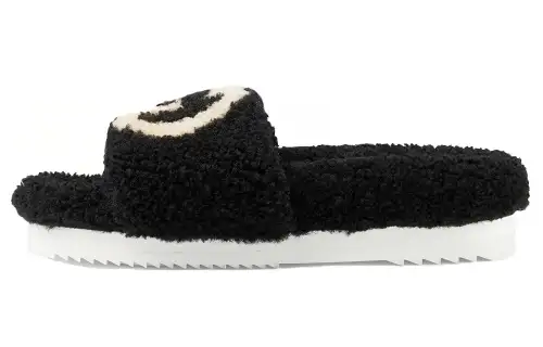 Gucci Wmns Slide 'Interlocking G Merino Wool - Black' Women's