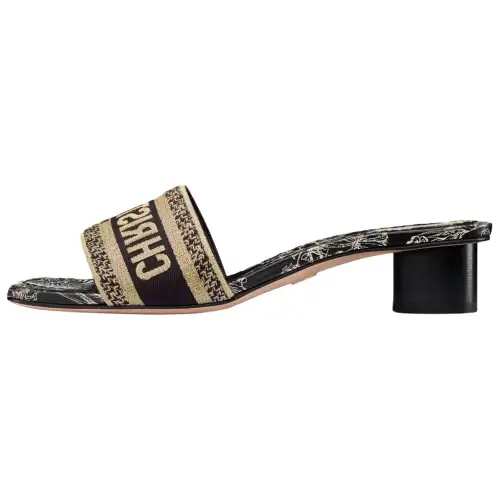 DIOR Dway Slide Slippers Women's Black