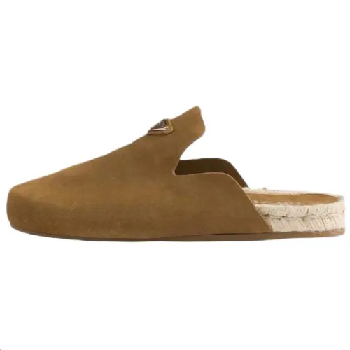 PRADA Closed Toe Slippers Men's Brown