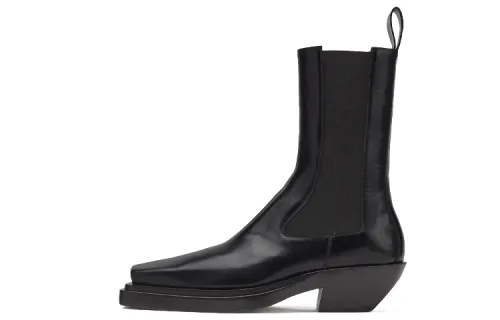 Bottega Veneta BV Lean Chelsea Boots Men's Black