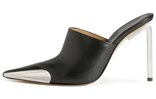 OFF WHITE Allen Frame Leather Mules Women's