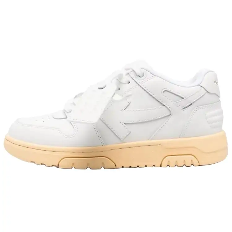 OFF WHITE Out Of Office Ooo Low Tops White Cream Women's