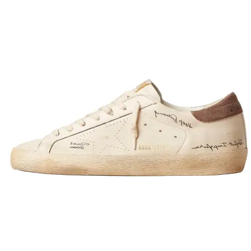 Golden Goose Super Star Low top Skateboard Shoes Men's White
