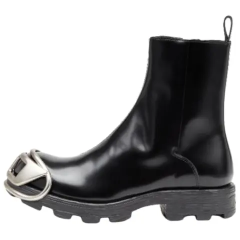 Diesel D-Hammer Round-Toe Ankle Boots
