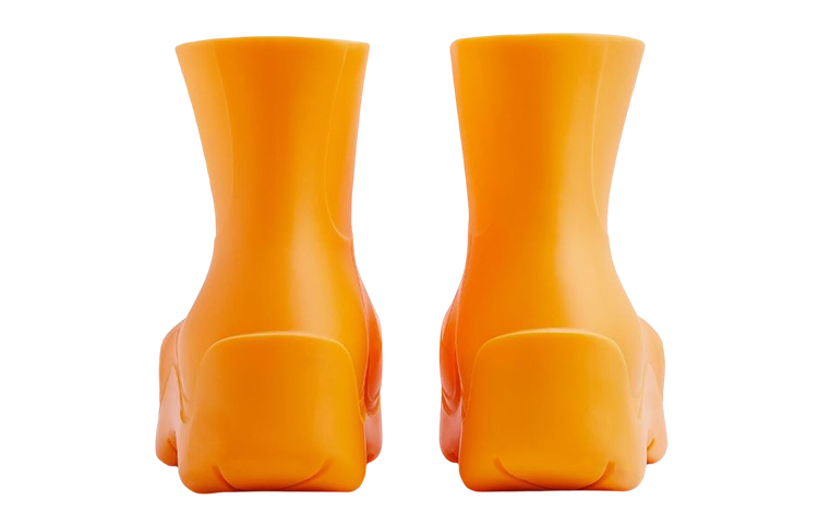 Bottega Veneta Puddle Ankle Boots Tangerine