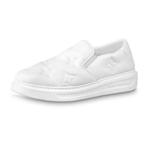 LOUIS VUITTON Beverly Hills Slip On Shoes 'White Monogram'
