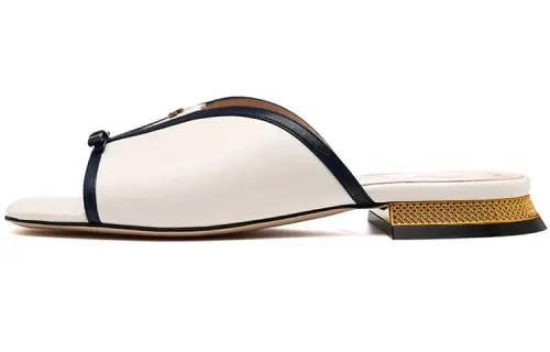 GUCCI Slide Slippers Women's White