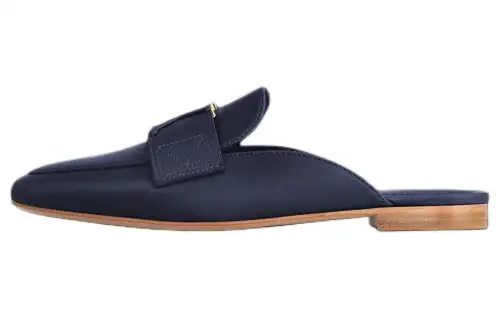 LOUIS VUITTON Capri Closed Toe Slippers Women's Dark Blue