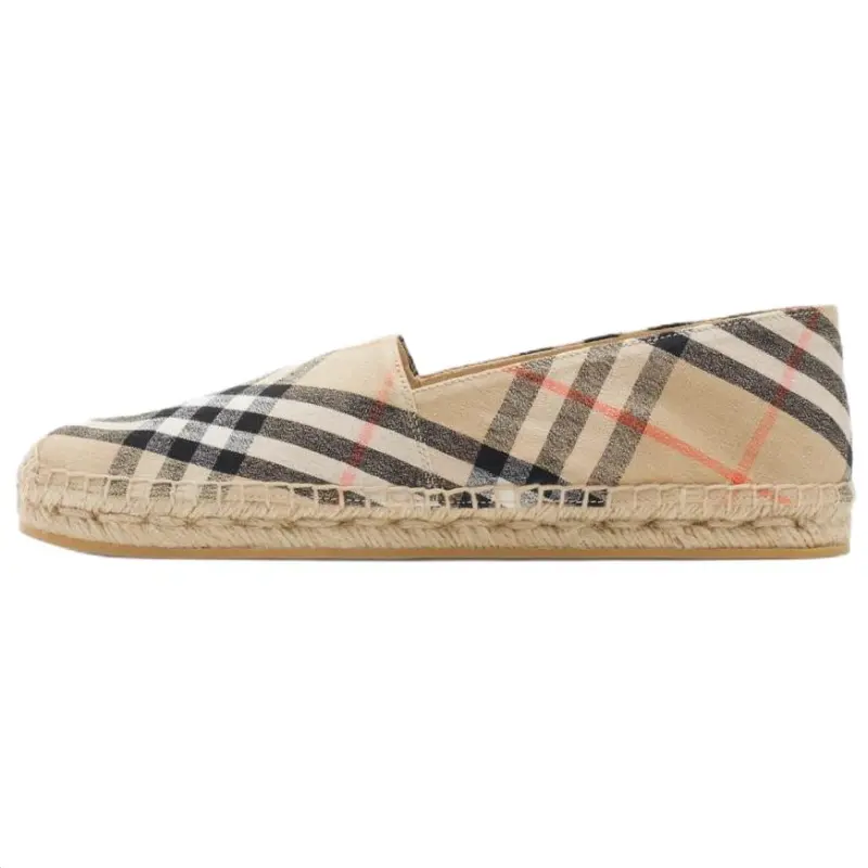 Burberry Mews Check Espadrilles Women's Brown