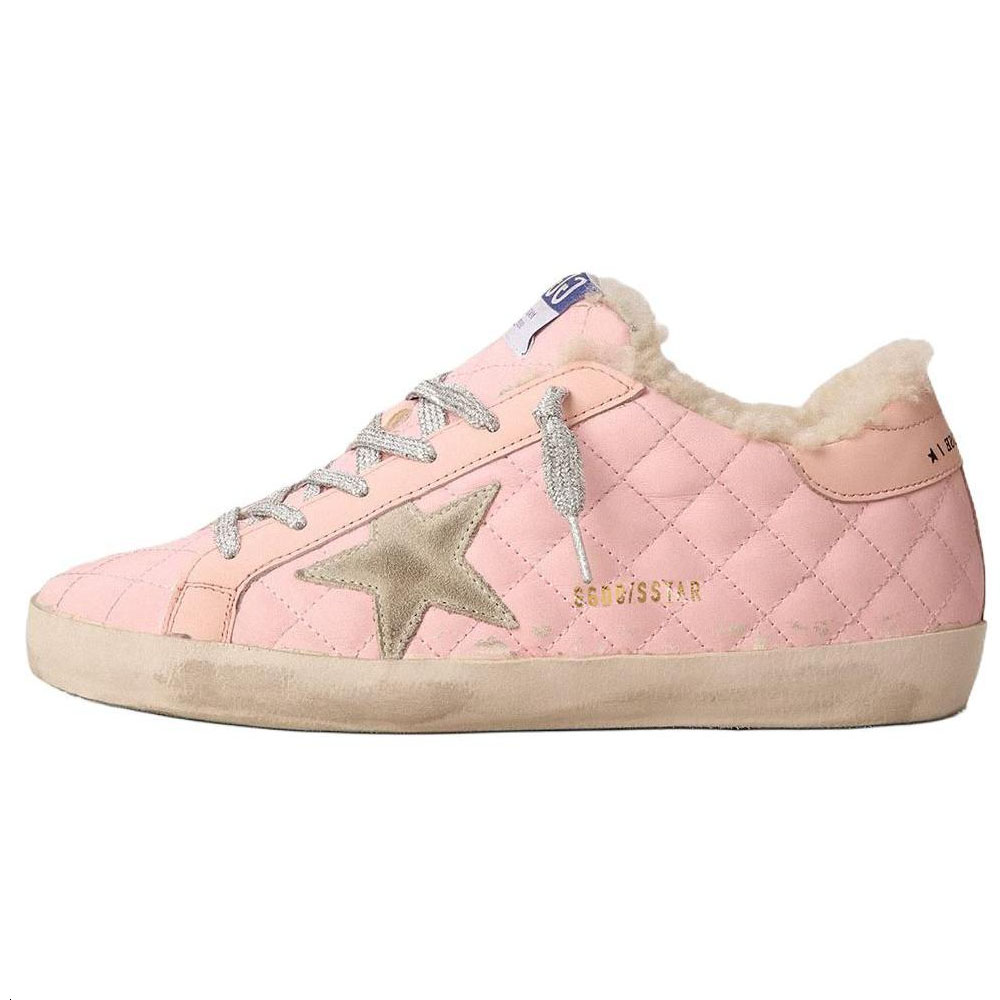 Golden Goose Super Star Skateboard Shoes Women's Low Top Pink