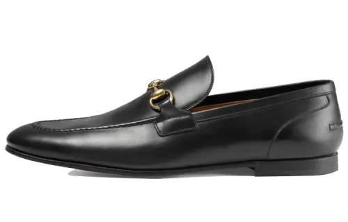 GUCCI Jordaan Loafer Black Leather