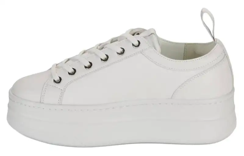 KARL LAGERFELD / Karl Lagerfeld Jeans Leather Low top Skateboard Shoes Women's White
