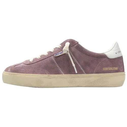 Golden Goose Soul Star Suede Low top Skateboard Shoes Women's Purple