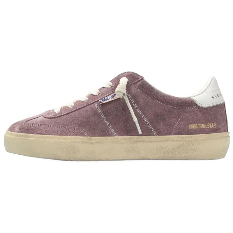 Golden Goose Soul Star Suede Low top Skateboard Shoes Women's Purple