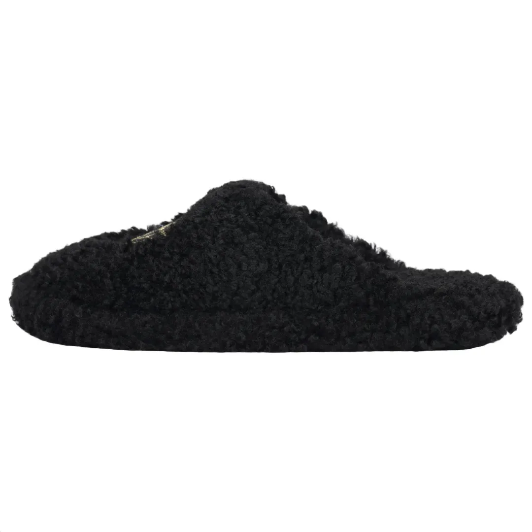 Balenciaga Furry Slide Slippers Women's Black