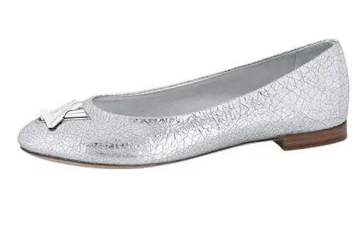 LOUIS VUITTON Lv Nina Flat Ballerina Shoes 'Silver' Women's