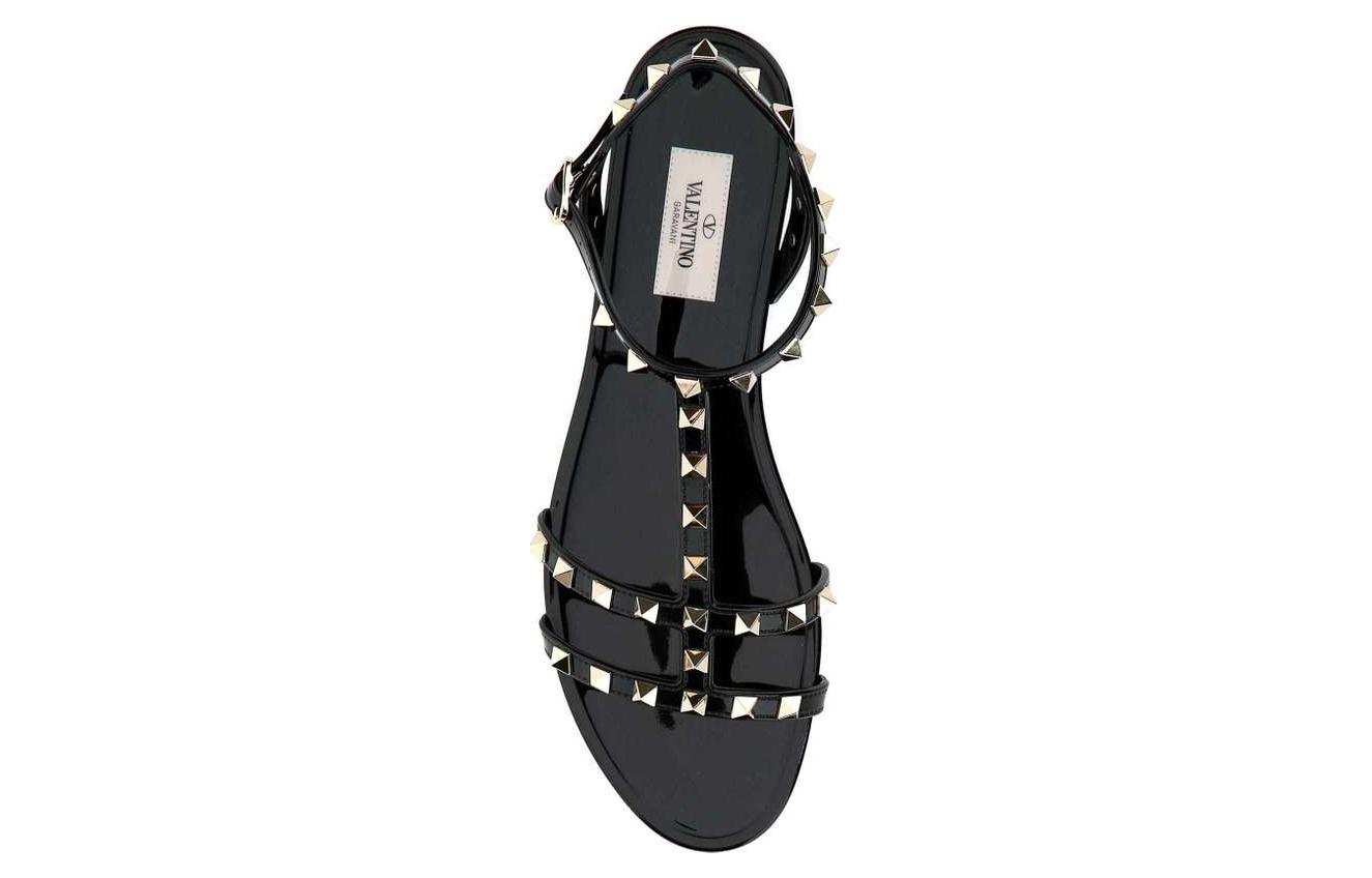 Valentino Rockstud One Strap Sandals Women's Black