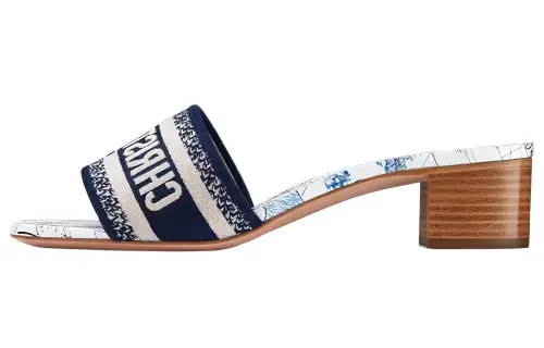 DIOR Dway Totem Slide Slippers 3cm Women's Blue