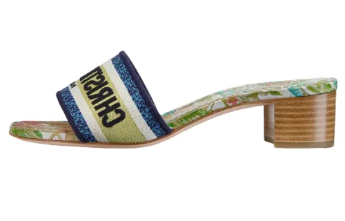 DIOR Dway Slide Slippers Women's White Blue