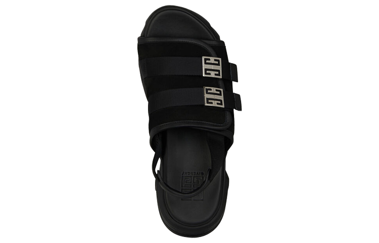 Givenchy Marshmallow Sandals Black Suede Leather