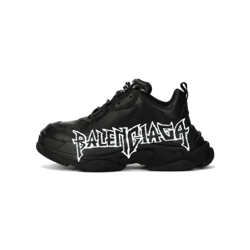 Balenciaga Triple S Diy Metal Artwork Black