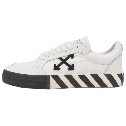 OFF WHITE Vulc Low Leather White Black SS22