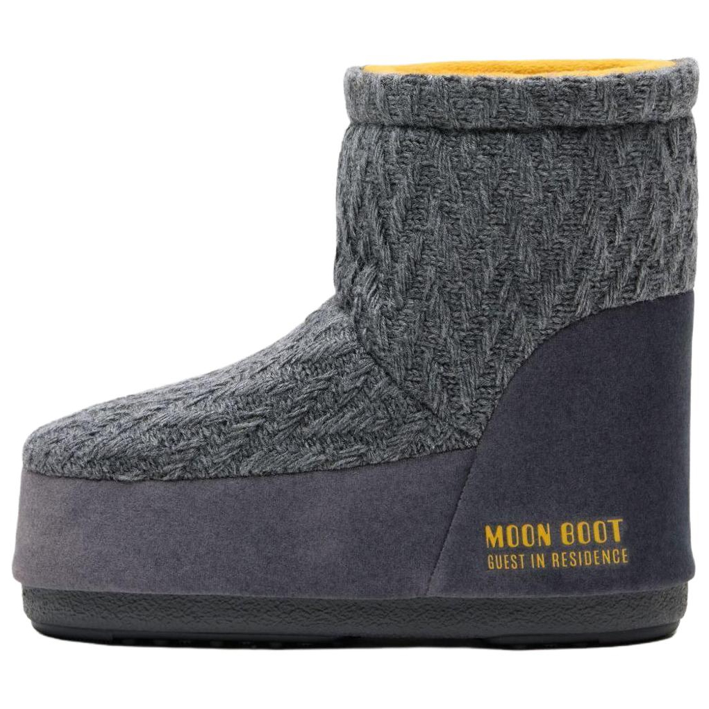 Женские сапоги Moon Boot X Guest In Residence (серые)
