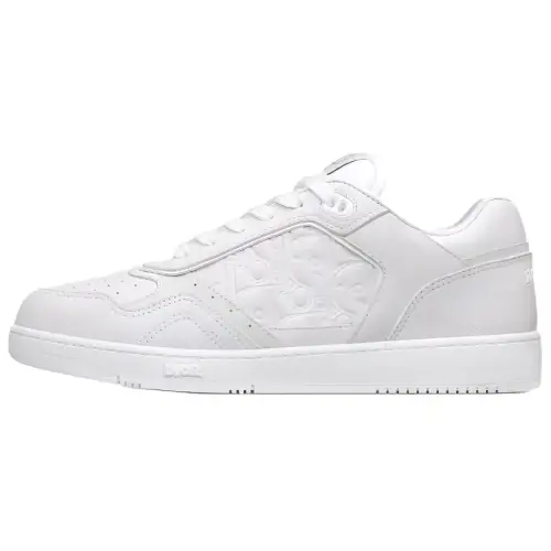 DIOR B27 Leather Low top Skateboard Shoes Men's White