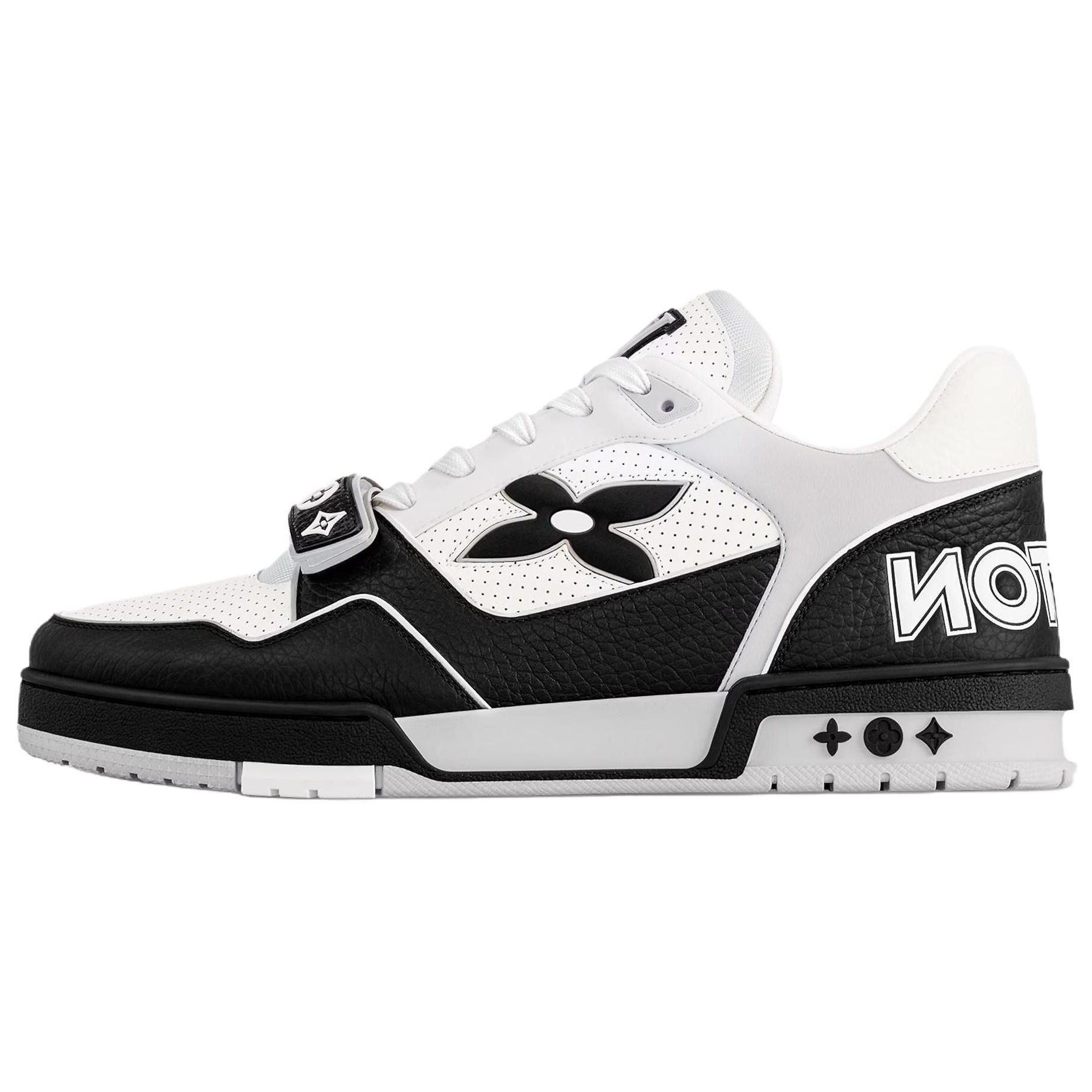 Мужские кроссовки LOUIS VUITTON Trainer (черно-белые)