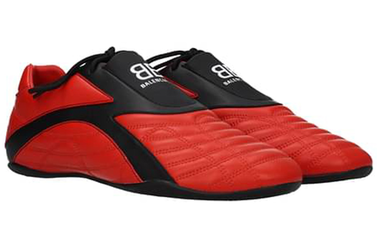 Мужские кроссовки Balenciaga Zen (черно-красные) — фото 2