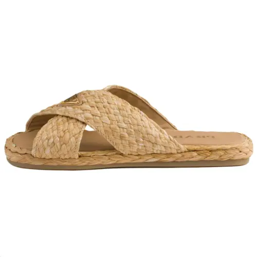 PRADA Slide Slippers Women's Beige