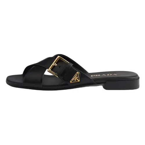 PRADA Slide Slippers 1cm Women's Black