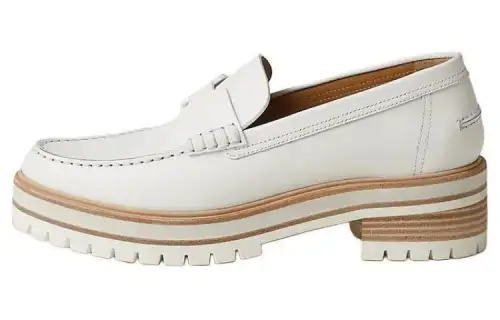 HERMES Ivy Loafers Women's White