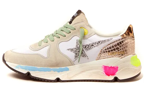 Golden Goose Running Sole Leather Low top Casual Shoes Women's Distressed