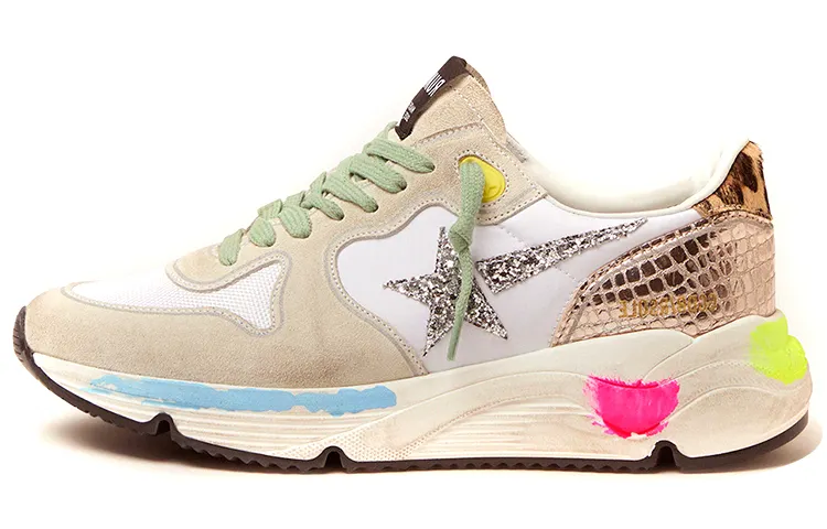Golden Goose Running Sole Leather Low top Casual Shoes Women's Distressed