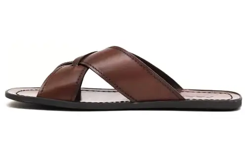 PRADA Slide Slippers Men's Brown