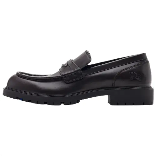 Burberry Rogue Calfskin Loafers Men's Black