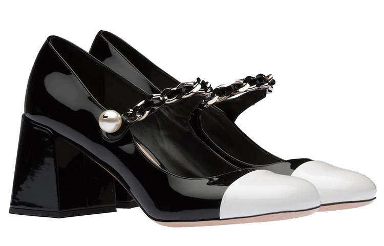 MIU MIU Two-tone Patent Leather 65mm Pumps