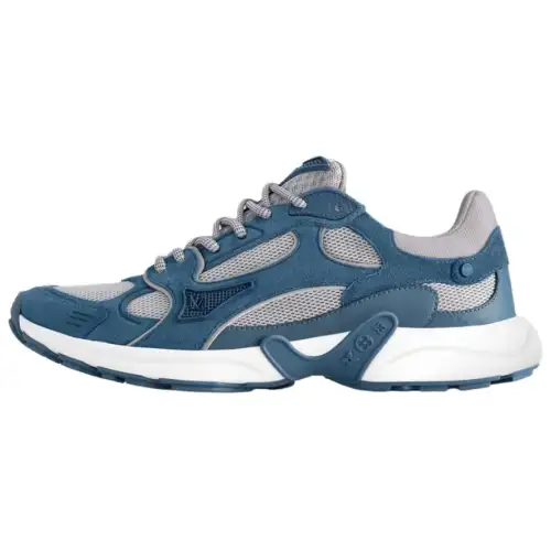 LOUIS VUITTON Olympia Suede Low top Casual Shoes Women's Blue