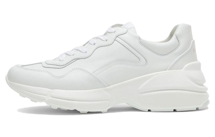 GUCCI Rhyton Leather Low top Sports Casual Shoes Women's White