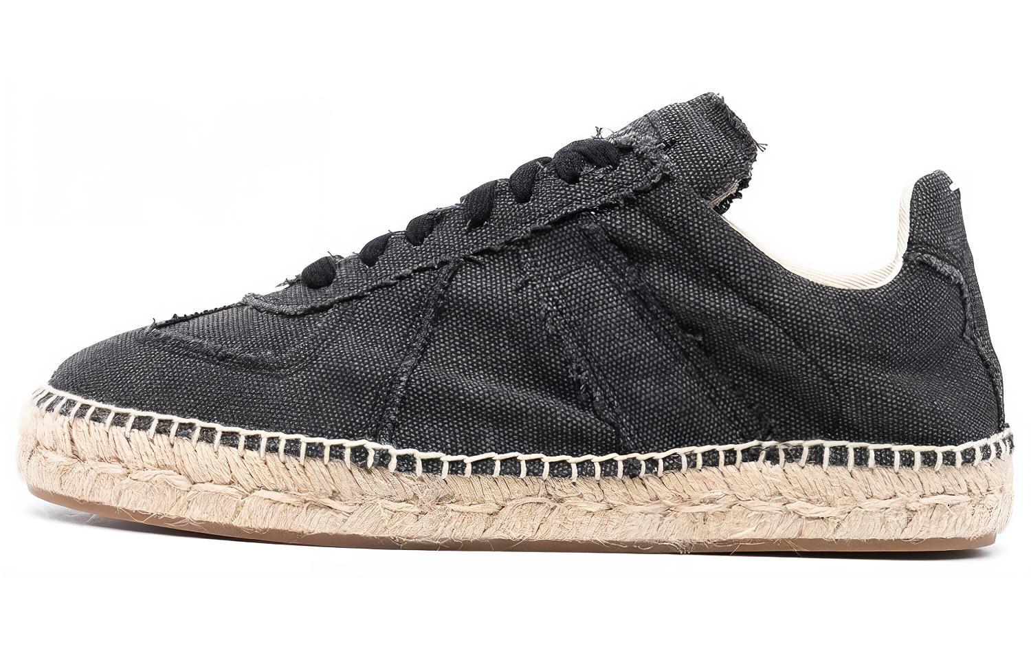 Maison Margiela Mason Margiela Replica cotton canvas moral shoes fashion sneakers women's black