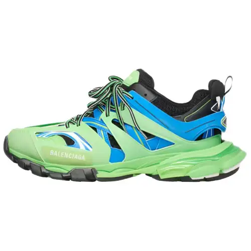 Balenciaga Track Trainers Green Blue