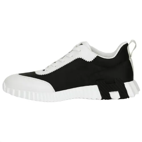 HERMES Bouncing Calfskin Low top Casual Shoes 4cm Men's Black
